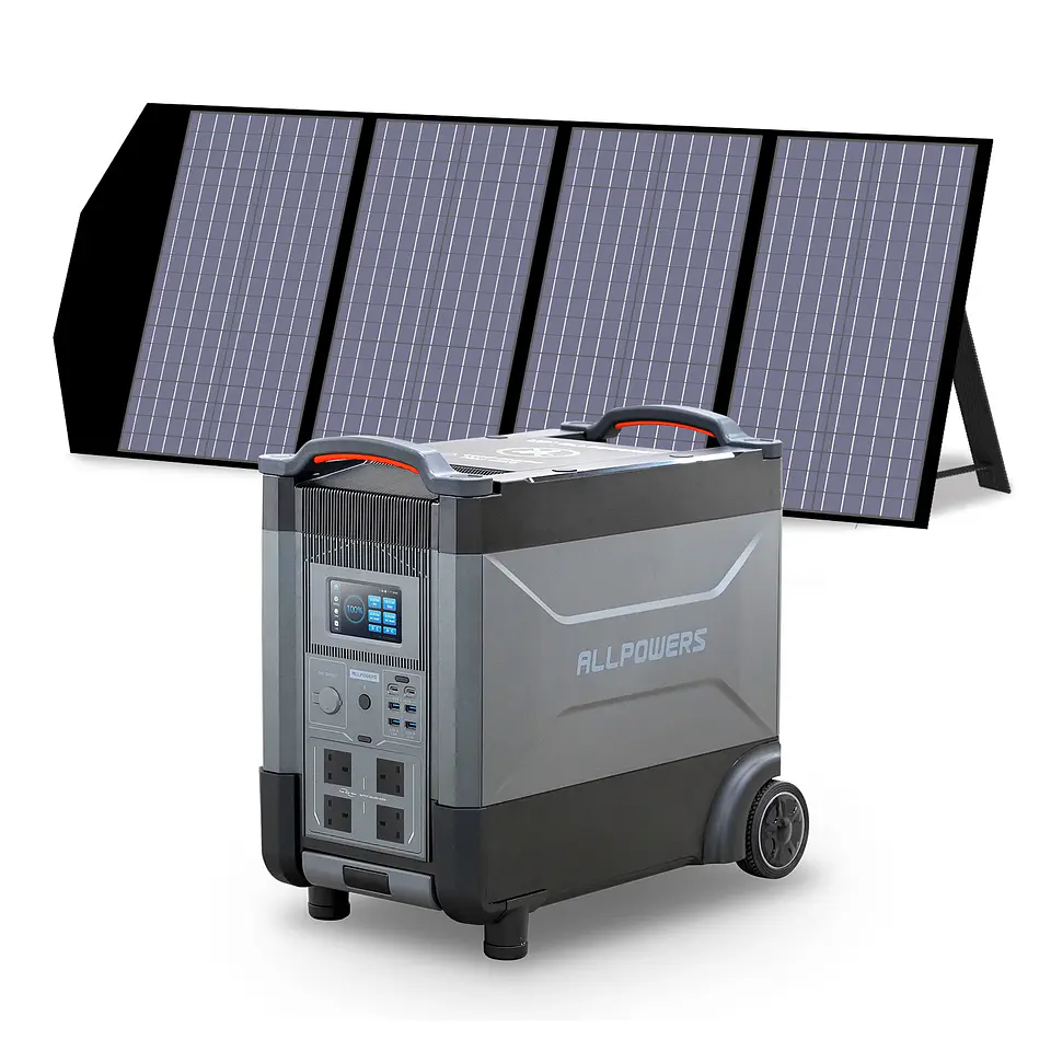 ALLPOWERS Portable Solar Generator R4000 3456WH Portable Power Station For Renewable Energy Backup Generator For Camping 6