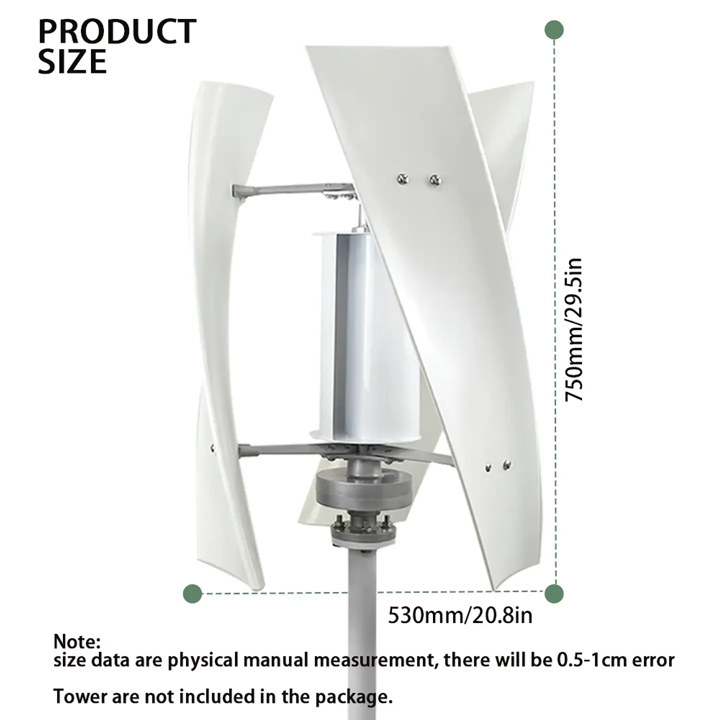 Poland Delivey 3000W Vertical WindmillTurbine Dynamo Generator Alternative Energy 24V 12V 48V With Mppt Controller Solar Panels 3