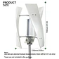 Poland Delivey 3000W Vertical WindmillTurbine Dynamo Generator Alternative Energy 24V 12V 48V With Mppt Controller Solar Panels - thumbnail 3