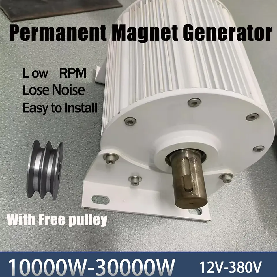 Low Speed 20000W 30000W 12V 24V 48V 60V 96V Electric Power Generator Used for Wind Turbines 10kw Permanent Magnet Generator 1