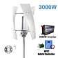 Poland Delivey 3000W Vertical WindmillTurbine Dynamo Generator Alternative Energy 24V 12V 48V With Mppt Controller Solar Panels - thumbnail 7