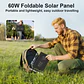 MHPOWOS 18V Portable Solar Charger 60W / 45W Foldable Solar Panel for Solar Generators Outdoor Camping Travel Powerbank Phone - thumbnail 3
