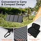 MHPOWOS 18V Portable Solar Charger 60W / 45W Foldable Solar Panel for Solar Generators Outdoor Camping Travel Powerbank Phone - thumbnail 4