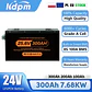 Brand New 12V 24V 48v 100ah 200ah 280ah 300Ah 400Ah LiFePO4 Lithium Battery 100A BMS 6000+ cyclic for Inverter Solar RV No Tax - thumbnail 1