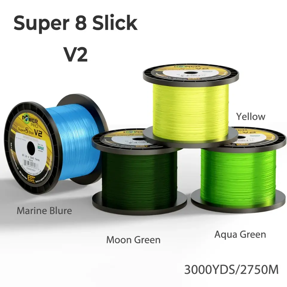 3000YDS POWER PRO SSV2 Braided Fishing Line 8 Strands Multifilament USA Carp Fishing Multifunction PE Fishing Line for  Pesca 2