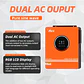 EU Stock Anern 4200W Hybrid Solar Inverter 24V 230V Off Grid Pure Sine Wave Inverter With WIFI MPPT 120A Solar Battery Charger - thumbnail 2