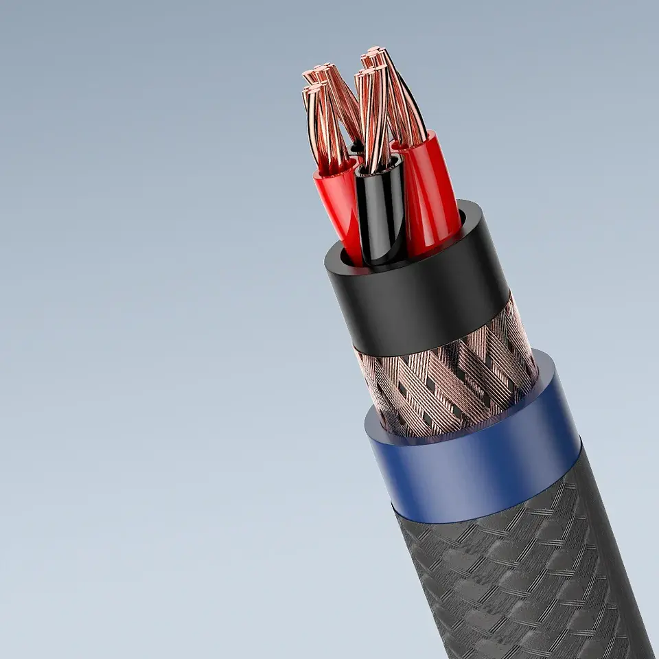 5N OFC 4 Cores Multplex Copper Viborg 02R801 Balanced Interconnect XLR Cable Rhodium Plated XM202R & XF202R XLR Connectors 3