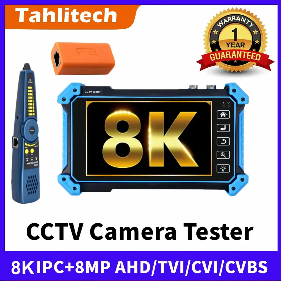 CCTV IPC Tester IPC-5200C Plus 8MP AHD CVI TVI SDI Camera Tester 32MP IP Camera Tester 5.4
