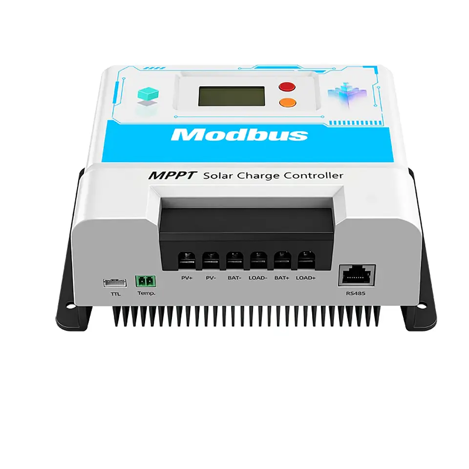 60A RS485 Communication Protocol MPPT Solar Controller 12V/24V Automatic Universal TTL Interface Protocol 3