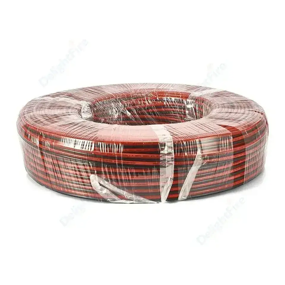 Red Black Electrical Wire 14 12 10 8AWG Flexible 2pin Cable PVC Copper Wire For Solar Panel Battery Inverter Automotive Speaker 6