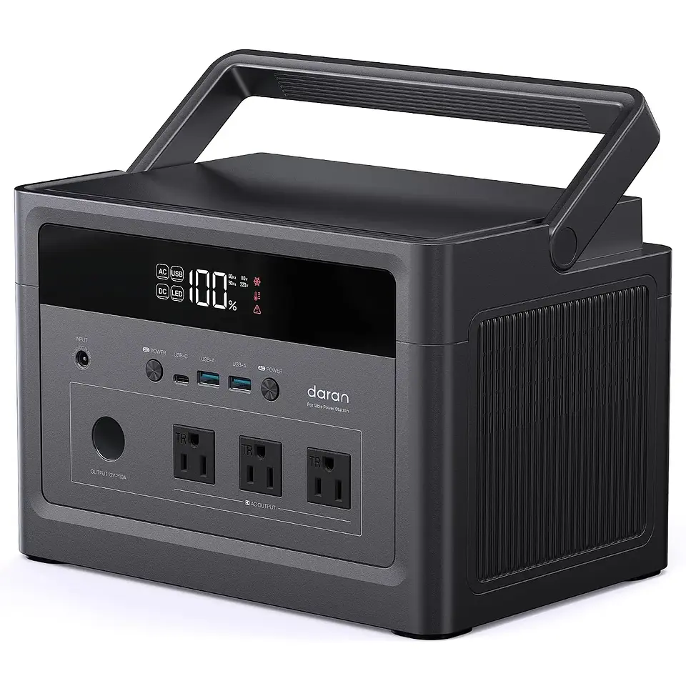 Portable Power Station 2000W Surge, 960Wh Solar Generator w/4 AC Outlets, 100W PD Fast Charing, LiFePO4 Battery, Customized 7