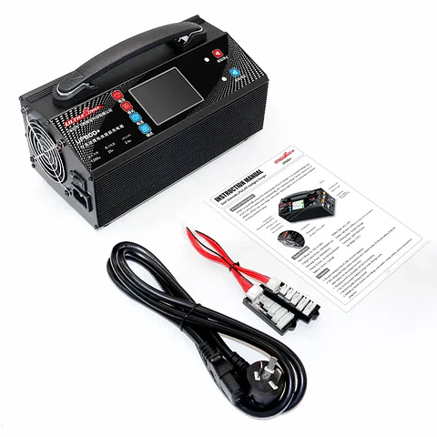 5-25A Adjustable 1200W Dual Port Charger, 1.5A Balance & Storage Mode, Supports 2-6S LiPo/LiHv for Hobby Battery