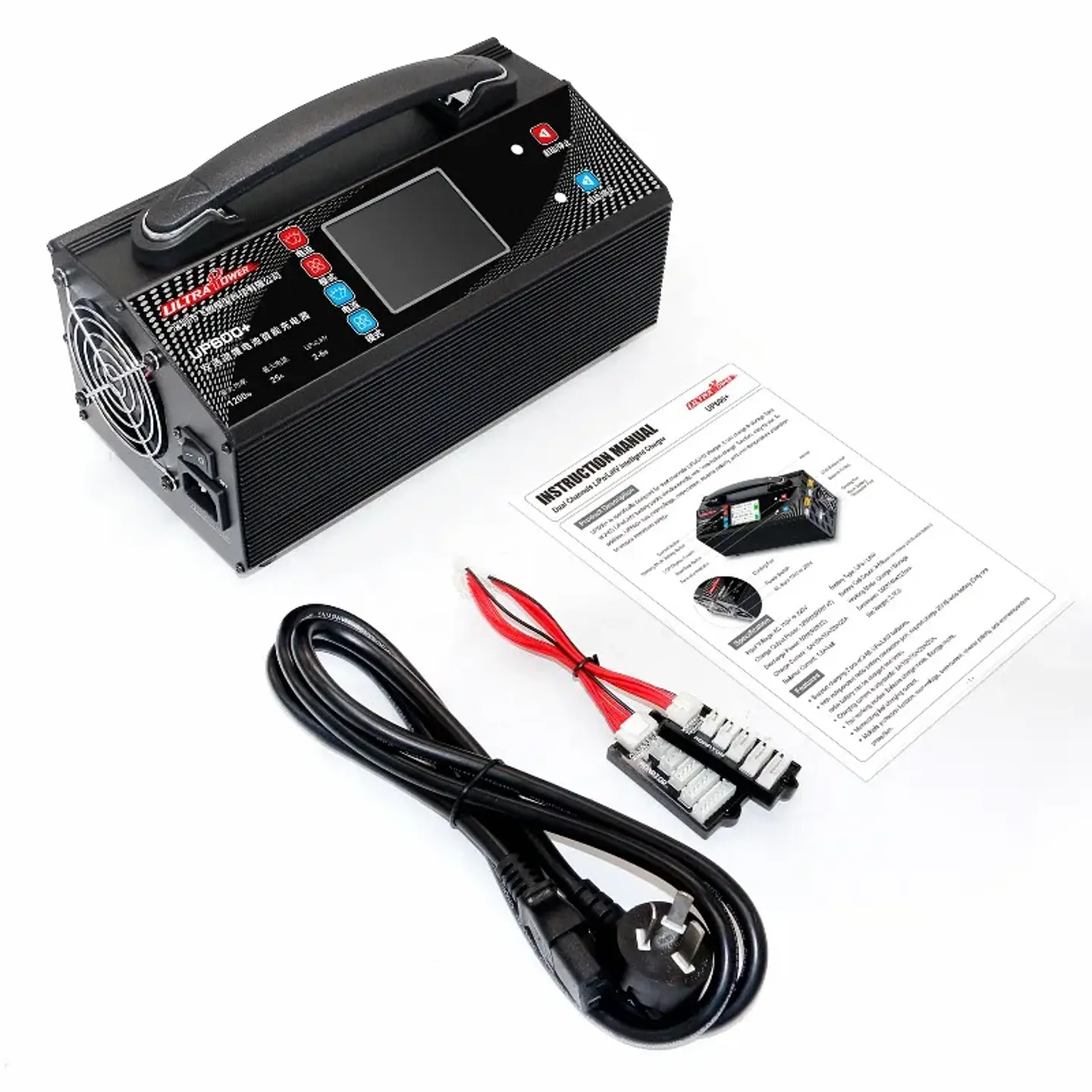 5-25A Adjustable 1200W Dual Port Charger, 1.5A Balance & Storage Mode, Supports 2-6S LiPo/LiHv for Hobby Battery 1
