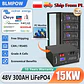 LiFePO4 48V 300AH 15KWH Battery 51.2V 100AH 200AH Lithium Solar Battery 6000+ Cycles With 16S 200A BMS For Inverter  EU Stock - thumbnail 1
