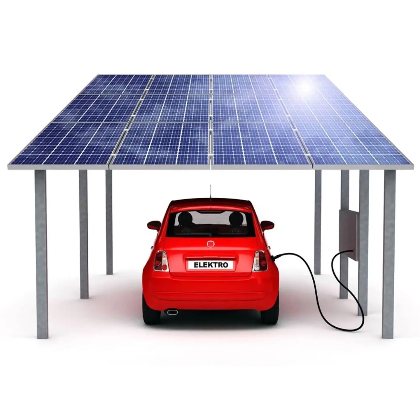 Complete Solar Energy System 10KW To 50KW Ground Mounting Solar Panel Carport Welcomed In Germany Italy France Netherlands 1