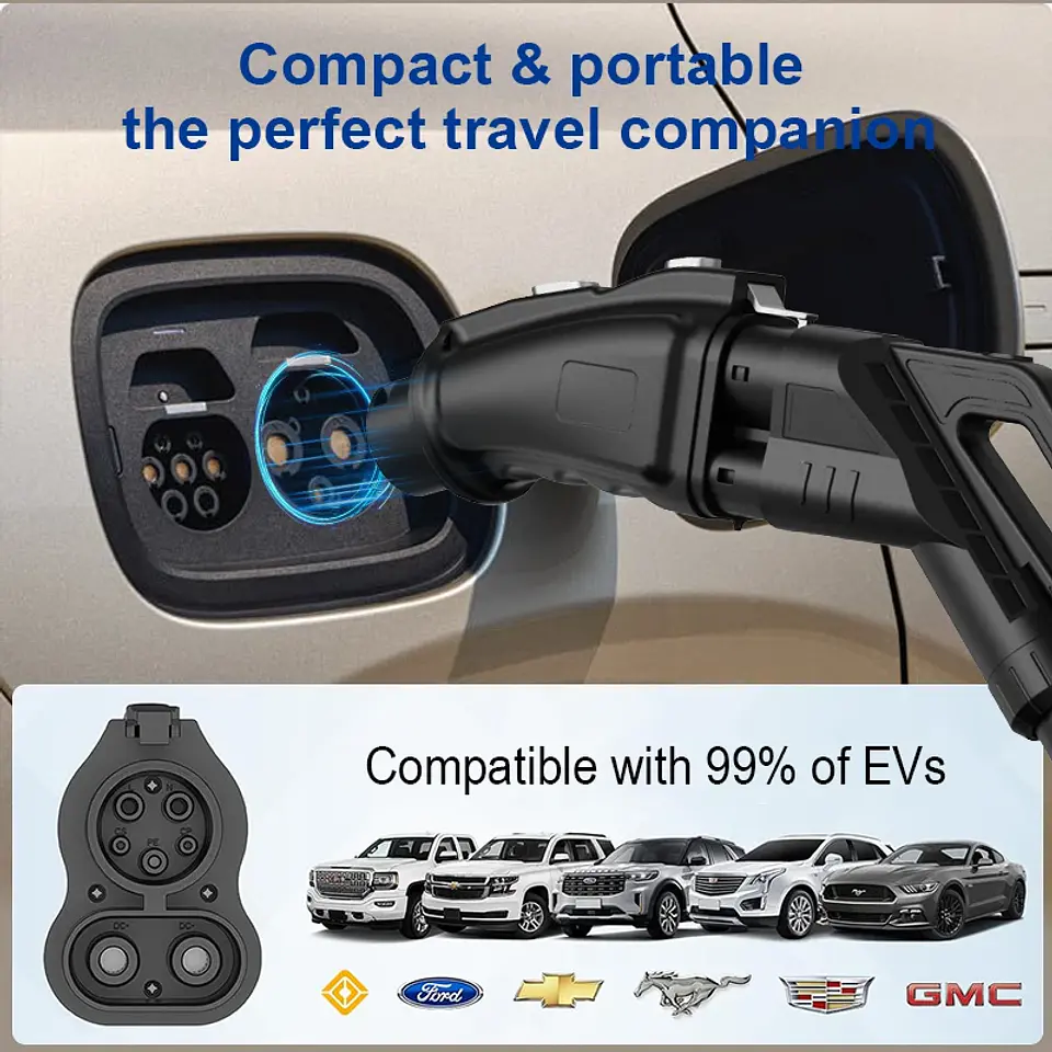 300A CCS2 To GBT Car DC Adapter EV Charger Connector Electric Vehicle CCS2 To GBT Adapter for BYD GE3 2