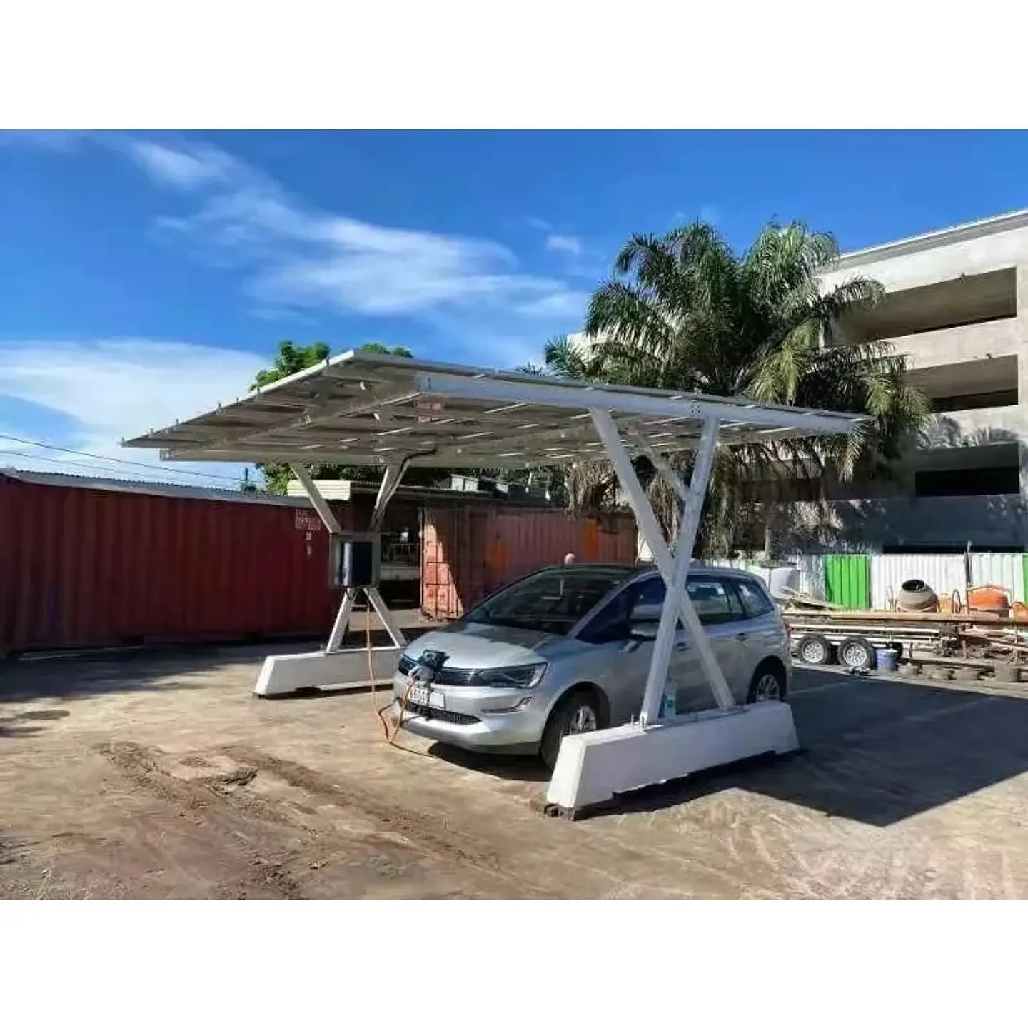 Complete Solar Energy System 10KW To 50KW Ground Mounting Solar Panel Carport Welcomed In Germany Italy France Netherlands 3