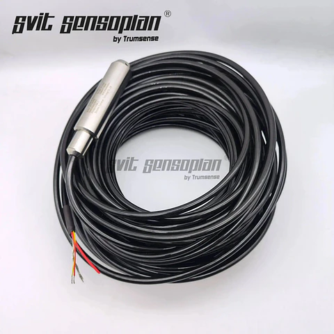 DC 24V Power 4 to 20mA Output 30m Range 31m Cable Submersible Diesel or Fuel Tank Level Depth Transmitter Liquid Level Probe