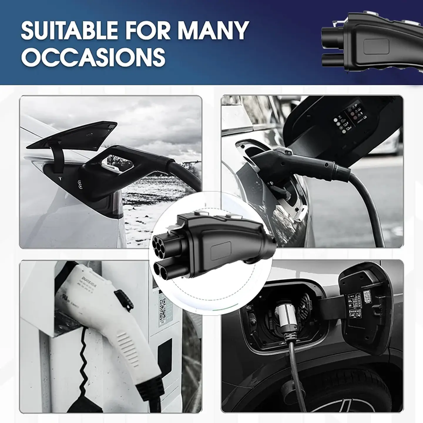 300A CCS2 To GBT Car DC Adapter EV Charger Connector Electric Vehicle CCS2 To GBT Adapter for BYD GE3 5
