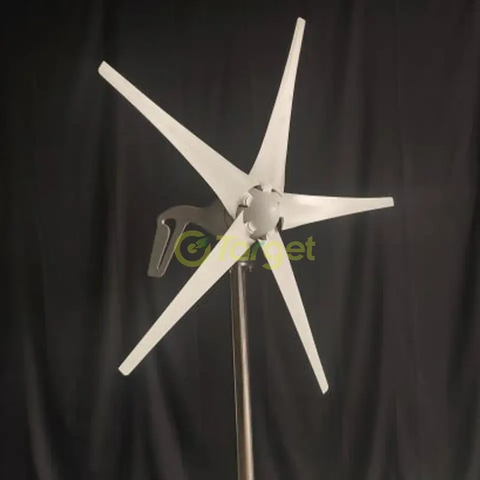 Warehouse Shipping 3kw 6kw 2kw 5kw Wind Turbine Generator 3 5 Blades 12v 24v 48v With Mppt/Hybrid Charge Controller For Home Use 3