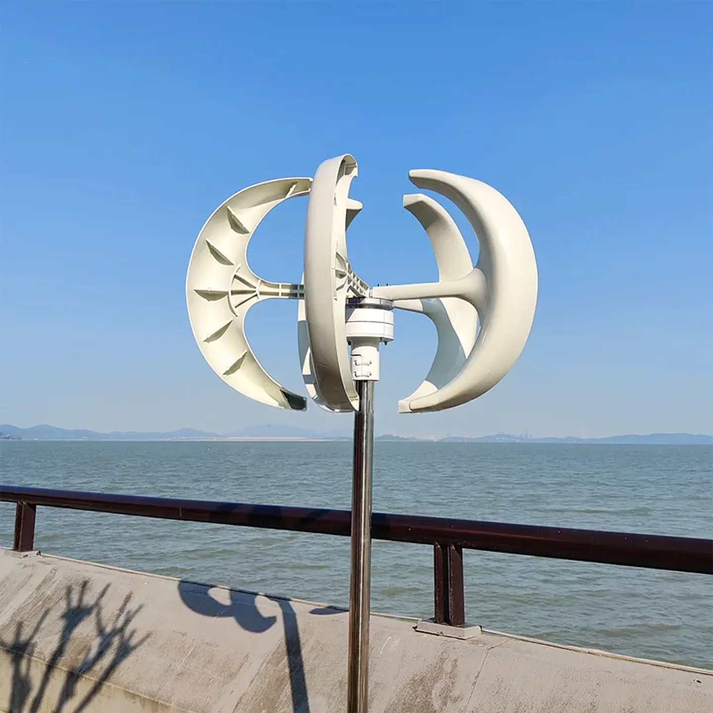 400W 12V Small Wind Turbine Red Lantern Style Permanent Magnet Generator for Street Lamp Home Use Outdoor Off-Grid Power 3