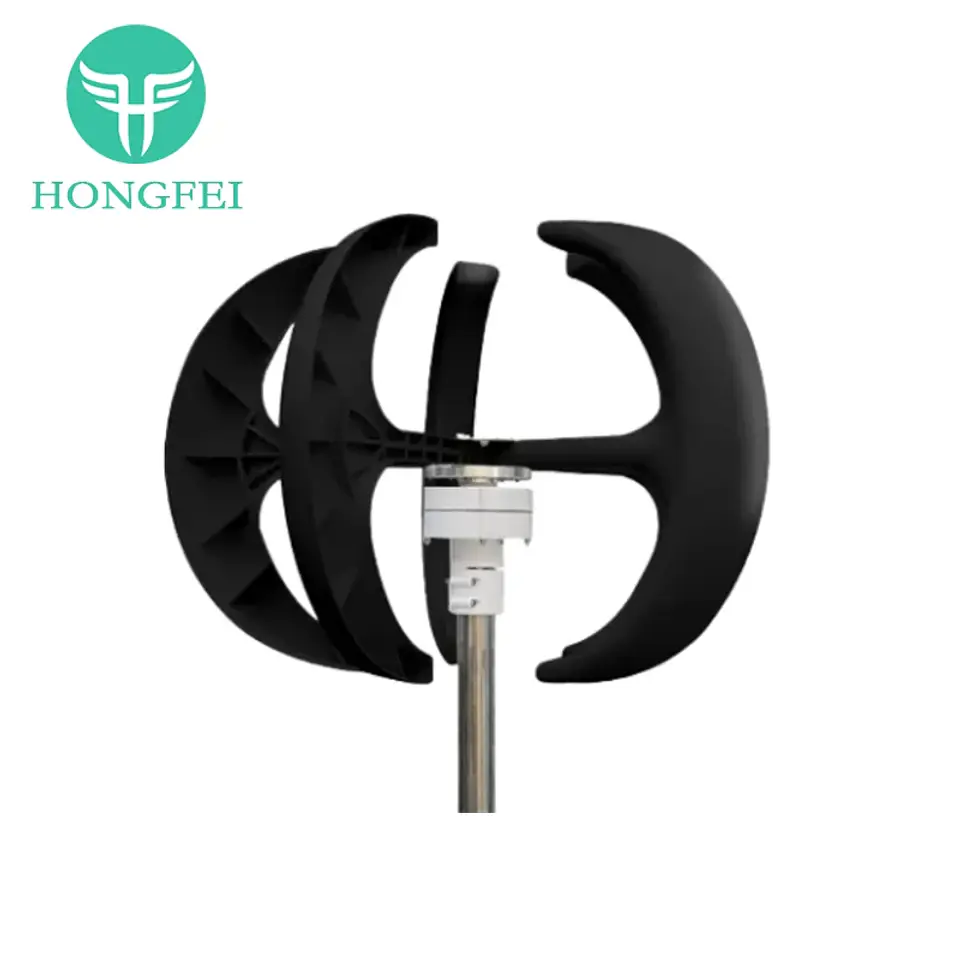 50W Factory Direct Sales Micro Vertical Wind Generators Turbine Machine for Home Use 1