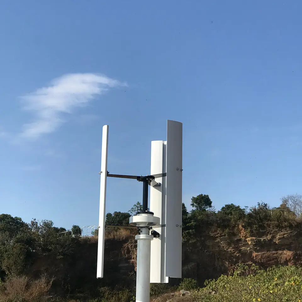 20kw Vertical 250 RPM Wind Generator 24V 48V 96V 120V 3 Phase 50HZ 3 Blades No Noise Home Use Wind Turbine 5