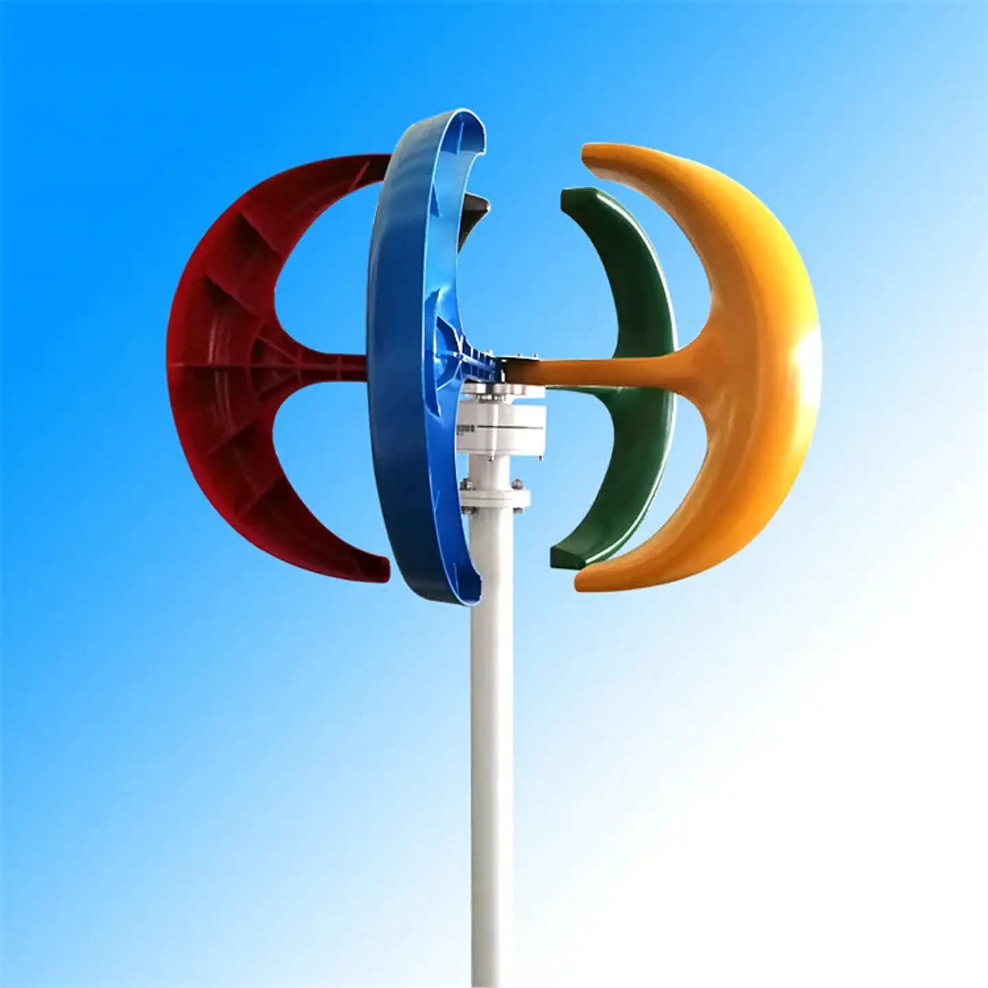 400W 12V Small Wind Turbine Red Lantern Style Permanent Magnet Generator for Street Lamp Home Use Outdoor Off-Grid Power 8