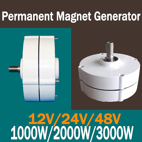 2KW 3KW Electric Generator Windmills Dynamo Water Turbine Gearless Permanent Magnet Generator 2000w 12V 24V 48V For Home Use