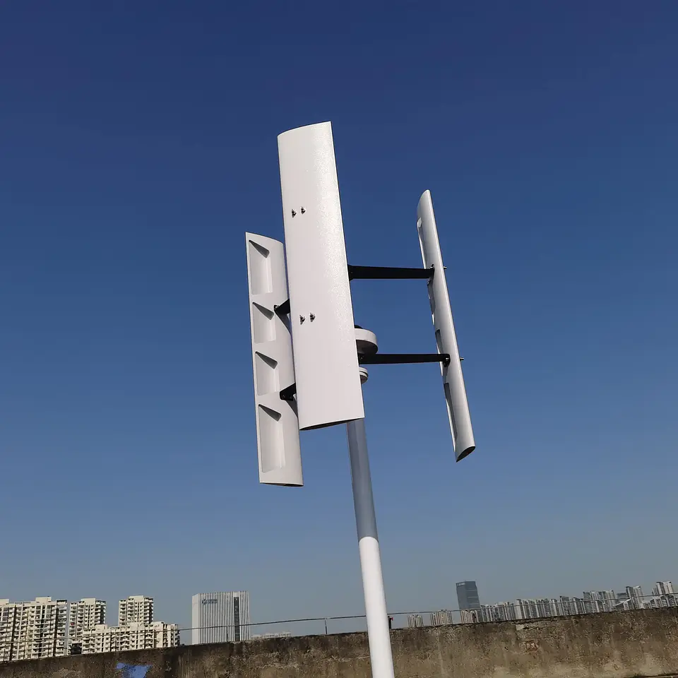 20kw Vertical 250 RPM Wind Generator 24V 48V 96V 120V 3 Phase 50HZ 3 Blades No Noise Home Use Wind Turbine 6