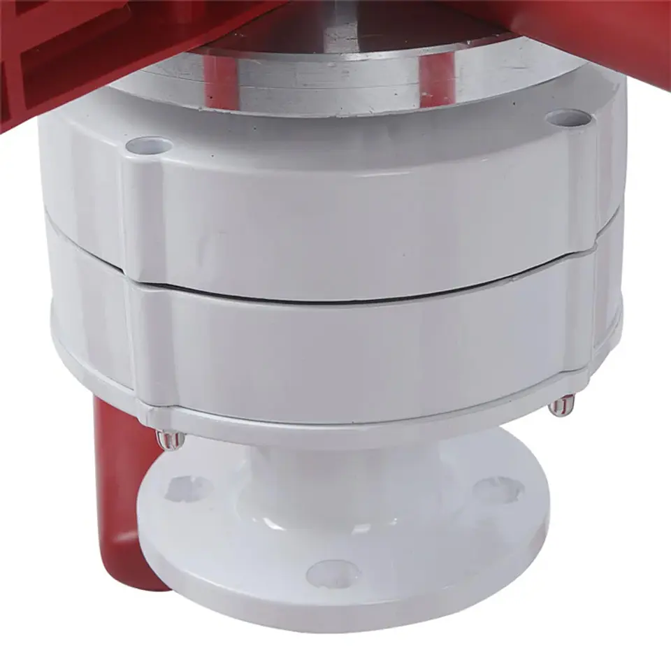 500W 12V 24V Household Wind Turbine Red Lantern Vertical Axis Windmill Generator Vawt for Residential Off-Grid Power Use 5