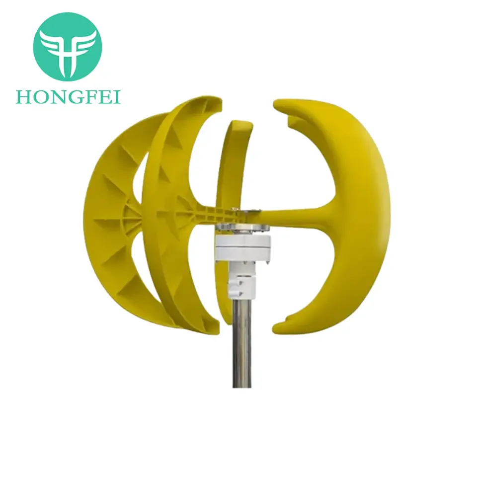 50W Factory Direct Sales Micro Vertical Wind Generators Turbine Machine for Home Use 6
