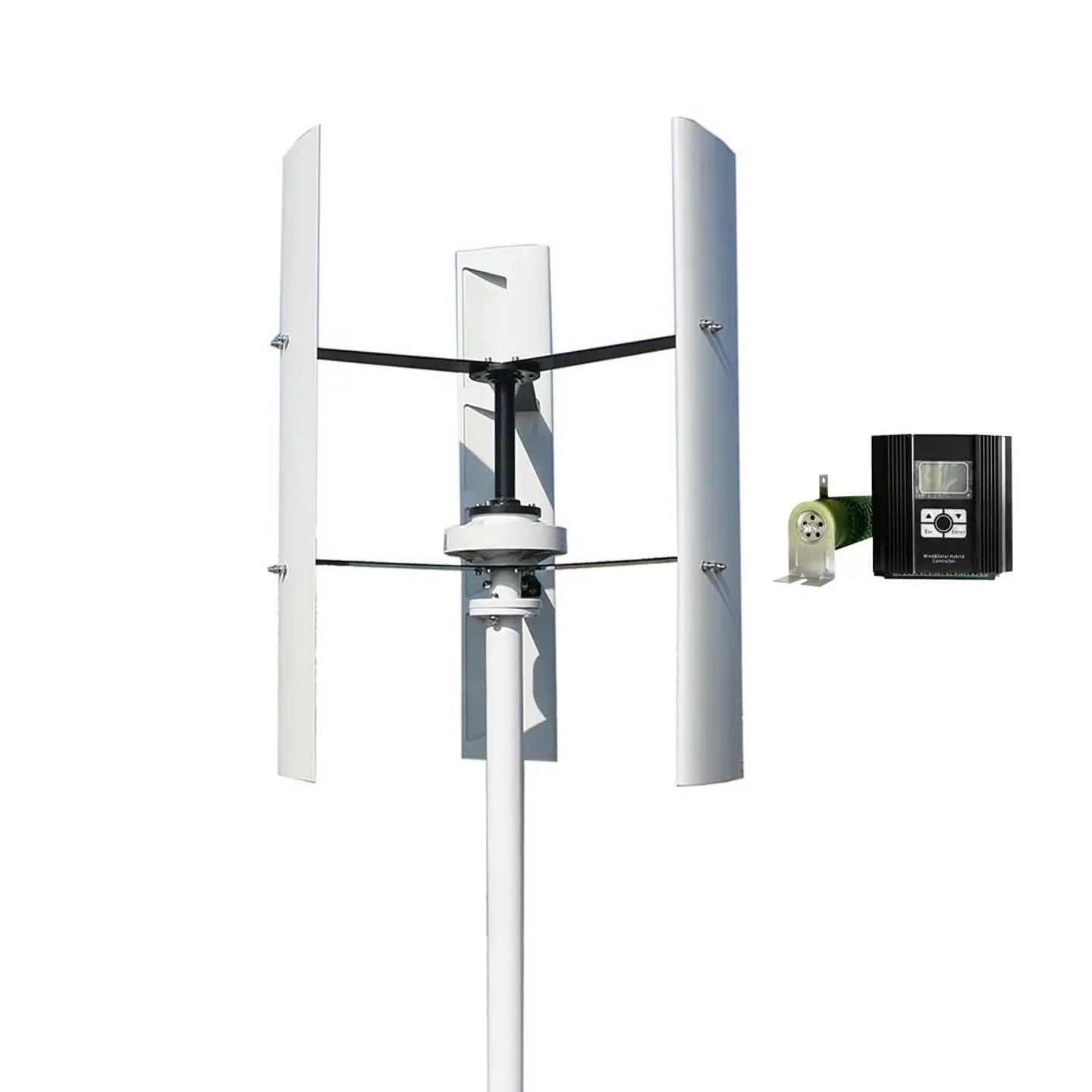 20kw Vertical 250 RPM Wind Generator 24V 48V 96V 120V 3 Phase 50HZ 3 Blades No Noise Home Use Wind Turbine 9