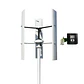 20kw Vertical 250 RPM Wind Generator 24V 48V 96V 120V 3 Phase 50HZ 3 Blades No Noise Home Use Wind Turbine - thumbnail 9