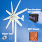 2kw Horizontal Wind Turbine Generator 48V 24V 12V Free Energy Magnetic Dynamo Strong Power 220v Inverter Output For Home - thumbnail 8