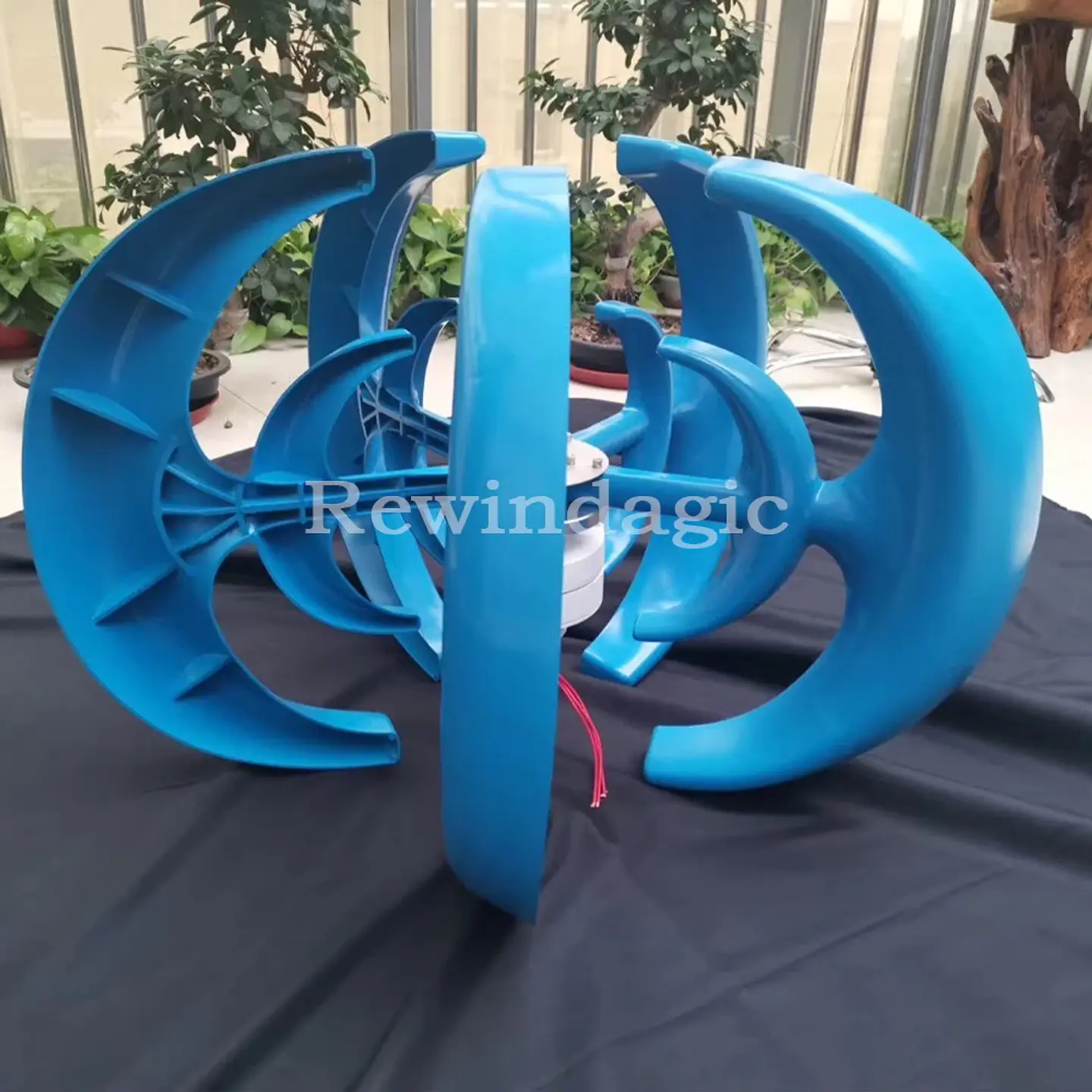 5000W 12V 24V 48V Wind Turbine Generator 5KW Vertical Axis Maglev Windmill With Hybrid Charge Controller For Home Use 8