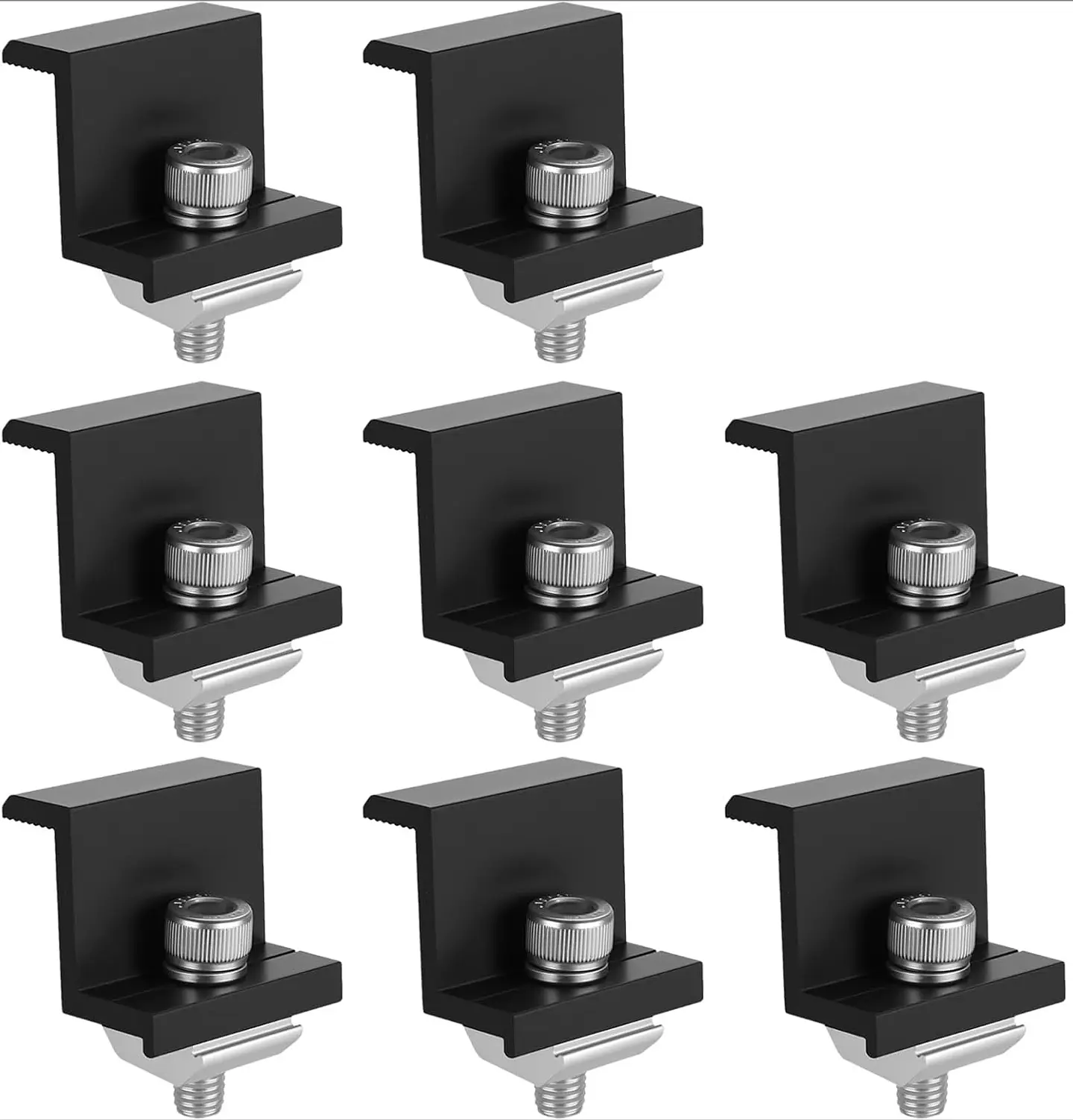 30MM Solar Panel Mounting Fixing Clamp Adjustable Bracket End & Mid Clamp PV Panel Clip for Solar Panel PV System Install Tool 1