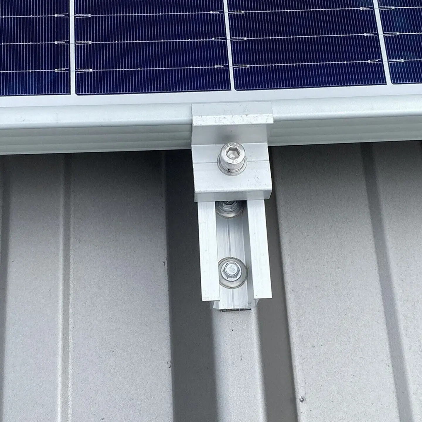 10Pcs Solar Photovoltaic Bracket Aluminum Alloy Clamp For Solar Module Solar Panel Racking Mounts Accessories PV End Clamp 4