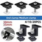 Solar Panel Mounting Fixing Clamp Adjustable Bracket End & Mid Clamp PV Panel Clip for Solar Panel PV System Install Accessories - thumbnail 1