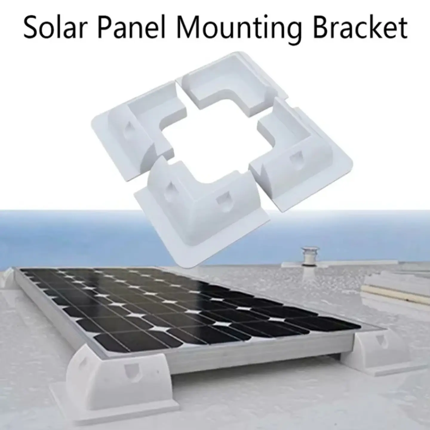 Solar Panel Mounting Bracket Installed in RV Caravan Camper Deck of Yacht ABS Plastic Waterproof Solar Support 1
