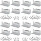 16Pcs/Set Solar Panel Mounting Bracket Kits 4/8 Units Solar Panel Aluminum Mounting Z Bracket Supporting for RV, Roof, Boat - thumbnail 1