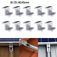 10Pcs Solar Panel Mounting Brackets Photovoltaic Solar Panel Racking Mounts  Accessories PV End Clamp Z Bracket Aluminum Alloy - thumbnail 1