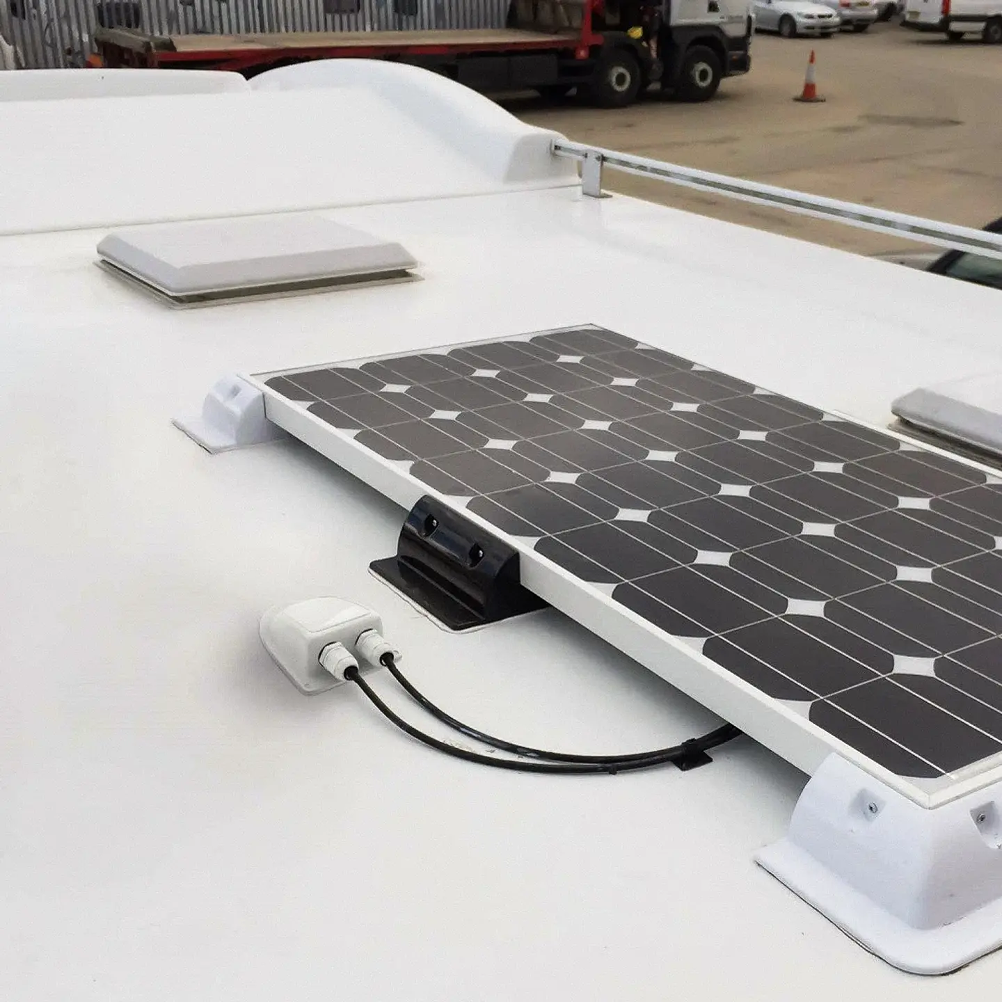 Solar Panel Mounting Bracket Installed in RV Caravan Camper Deck of Yacht ABS Plastic Waterproof Solar Support 2