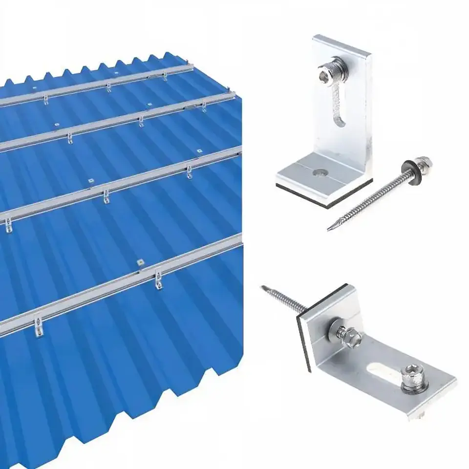 Aluminum Solar Panel Mounting L Bracket PV Connection Rail Cross Interconnects For RV Boat Off Roof Solar Installation 2