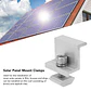 10PCS Solar Mount Z Bracket Aluminum Alloy Pressing Block PV Panel Rail End Grounding Clamps - thumbnail 2