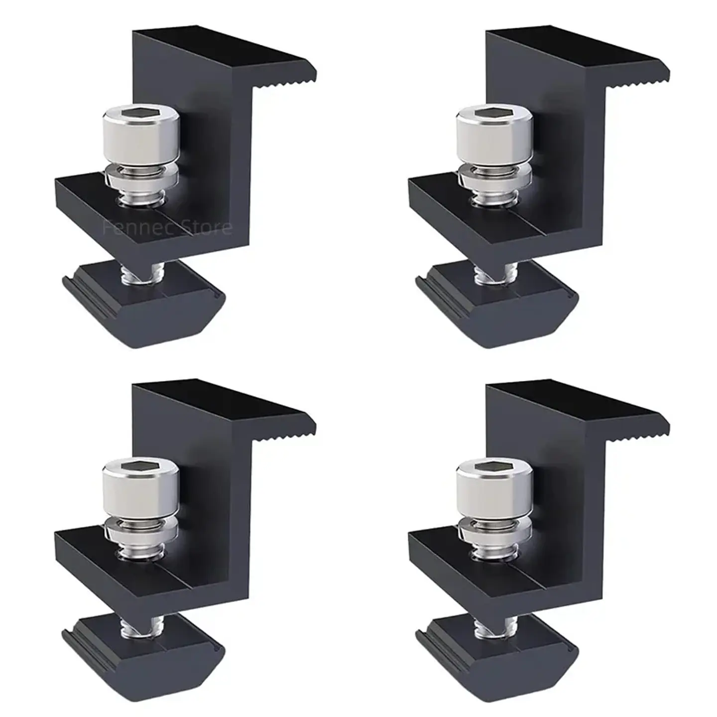 Solar Panel Mounting Fixing Clamp Adjustable Bracket End & Mid Clamp PV Panel Clip for Solar Panel PV System Install Accessories 4