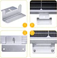 16Pcs/Set Solar Panel Mounting Bracket Kits 4/8 Units Solar Panel Aluminum Mounting Z Bracket Supporting for RV, Roof, Boat - thumbnail 5