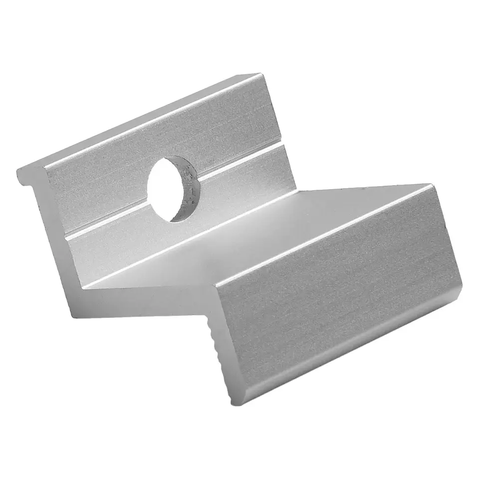 10Pcs Solar Photovoltaic Brackets Aluminum-Alloy Clamp For Solar Module Solar Panel Racking Mounts Accessories PV End Clamps 4