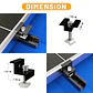 10/6pcs Solar Panel Mounting Brackets Mid and End Clamps and Rails Kit for Roofing Solar Panels of Multiple Sized,Mounting Clamp - thumbnail 3