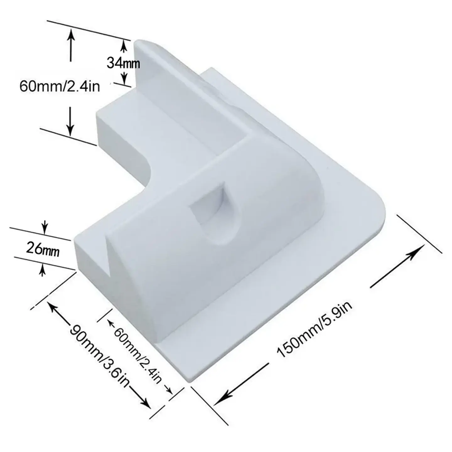 Solar Panel Mounting Bracket Installed in RV Caravan Camper Deck of Yacht ABS Plastic Waterproof Solar Support 4